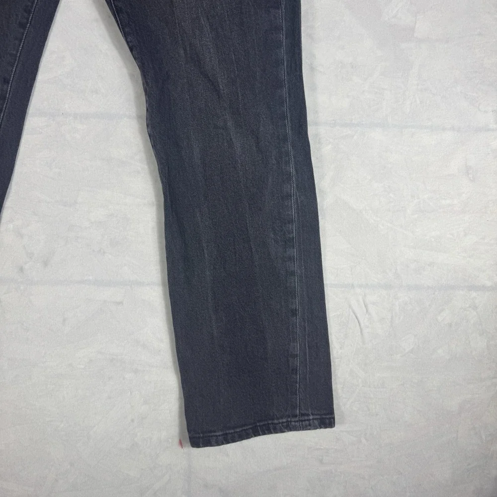 Aeropostale Womens Ankle Jeans Dark Gray Denim Mid-Rise Straight Leg‎ 6 Regular